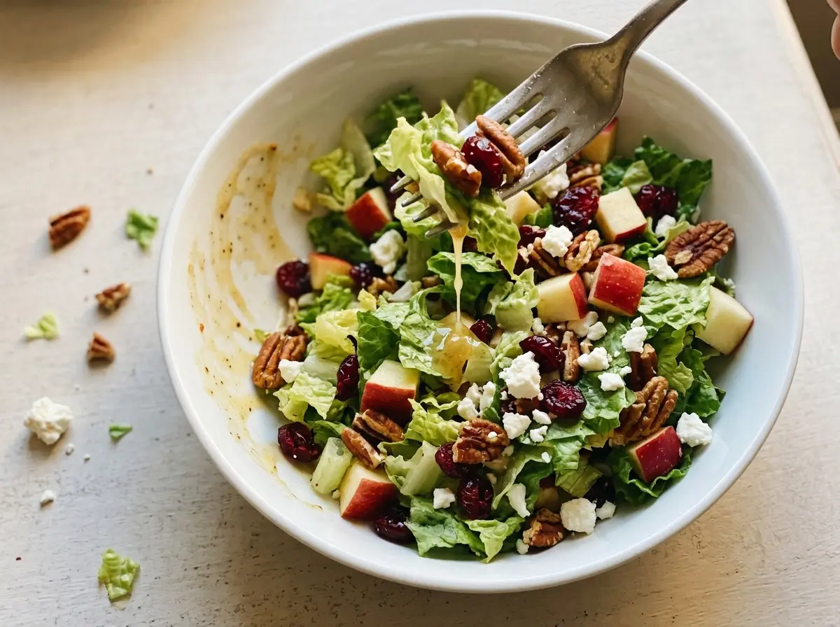 Autumn Chopped Salad crisp colorful bowl