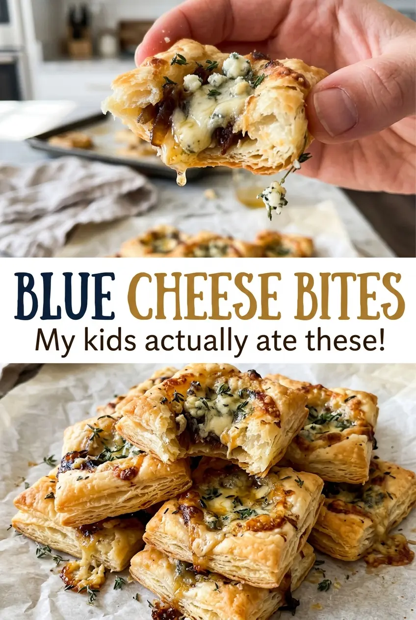 Blue cheese bites with crisp edges