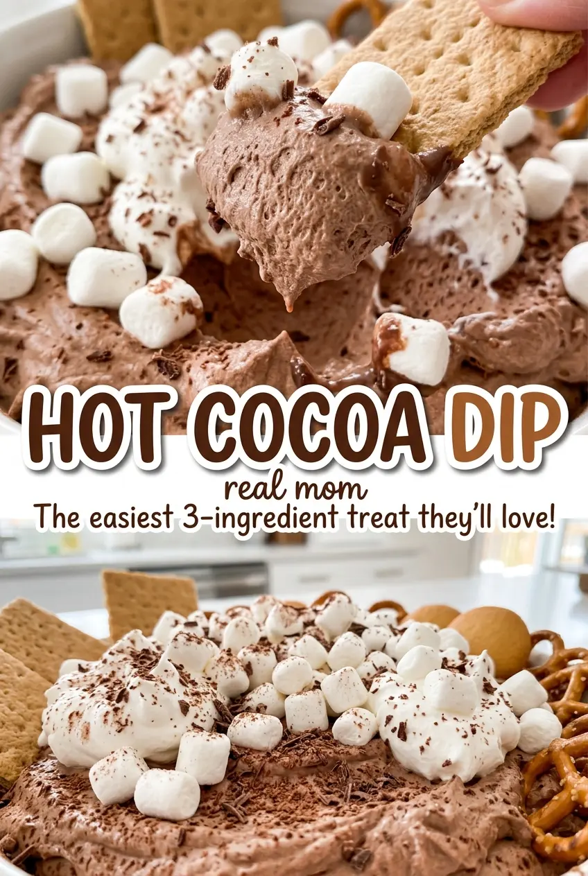Hot Cocoa Dip creamy chocolate dip