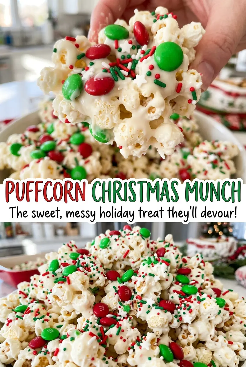 Puffcorn Christmas Munch festive crunchy pieces