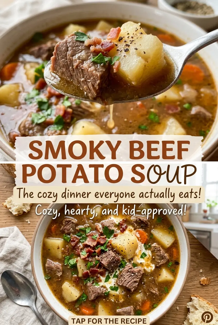 Smoky Beef Potato Soup rich smoky bowl